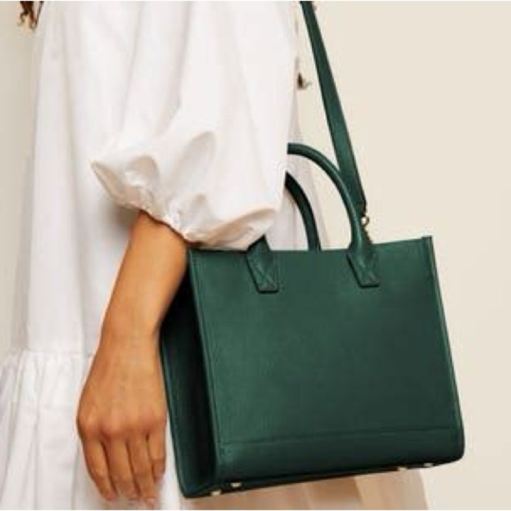 Leatherology Kress Mini Top Handle bag, emerald